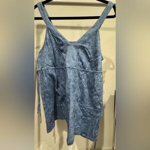 Sonoma Life + Style Misses’ Blue Floral Tank Top Size M New With Tags